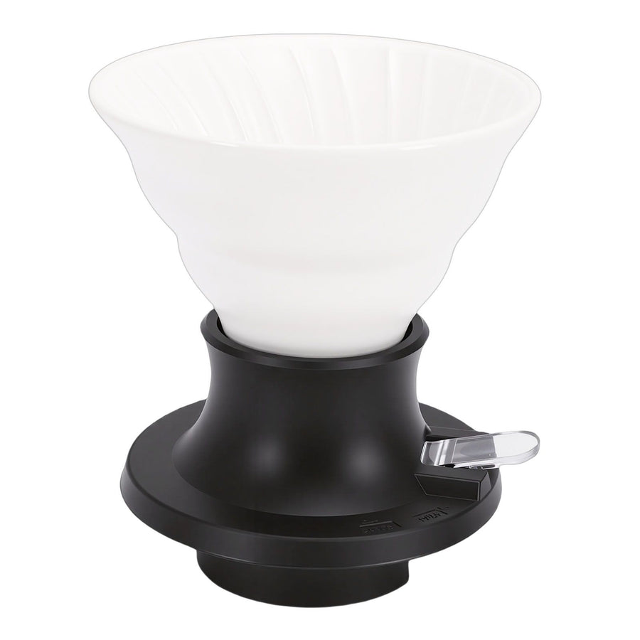 Pour Over Coffee Dripper Ceramic Heat Proof Immersion Cone Coffee Maker Dripper Filter Holder for Home Travel Office White Black