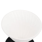 Pour Over Coffee Dripper Ceramic Heat Proof Immersion Cone Coffee Maker Dripper Filter Holder for Home Travel Office White Black