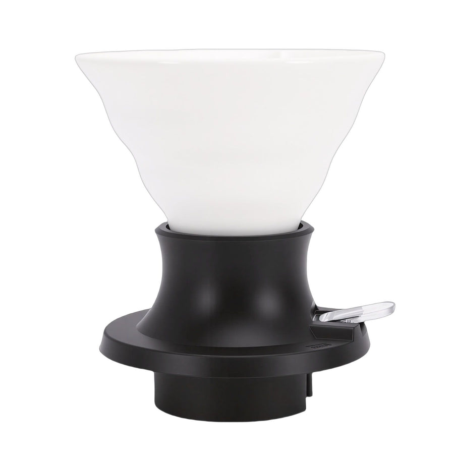 Pour Over Coffee Dripper Ceramic Heat Proof Immersion Cone Coffee Maker Dripper Filter Holder for Home Travel Office White Black