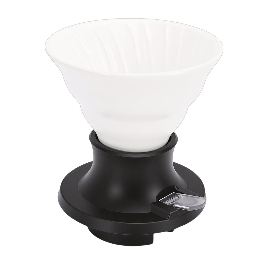 Pour Over Coffee Dripper Ceramic Heat Proof Immersion Cone Coffee Maker Dripper Filter Holder for Home Travel Office White Black