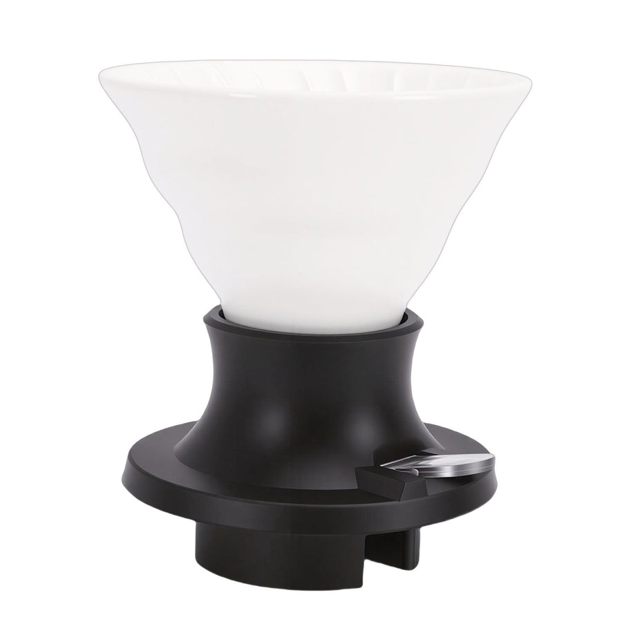 Pour Over Coffee Dripper Ceramic Heat Proof Immersion Cone Coffee Maker Dripper Filter Holder for Home Travel Office White Black