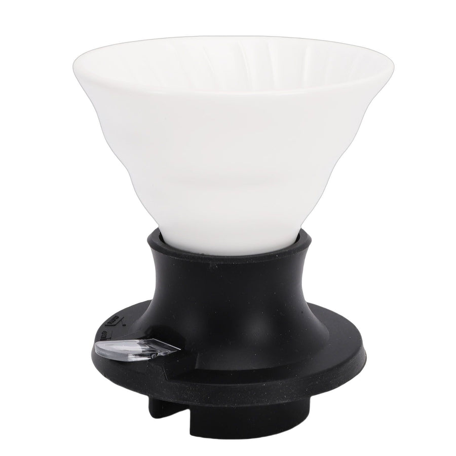 Pour Over Coffee Dripper Ceramic Heat Proof Immersion Cone Coffee Maker Dripper Filter Holder for Home Travel Office White Black