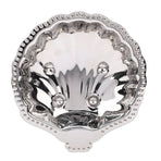 Metal Snack Serving Dish 304 Stainless Steel Vintage Shell Shape Jewelry Holder for Dried Fruits Nuts Appetizers