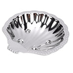 Metal Snack Serving Dish 304 Stainless Steel Vintage Shell Shape Jewelry Holder for Dried Fruits Nuts Appetizers