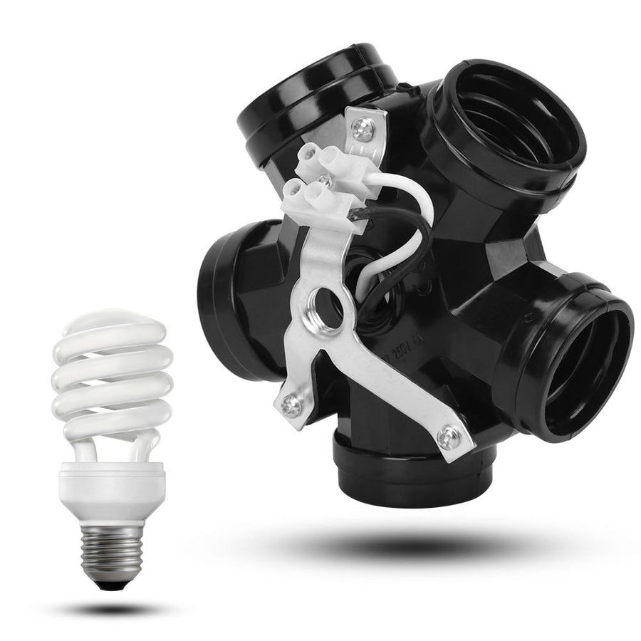 2Pcs 5-Heads E27 Lamp Base Light Bulb Lamp Holder DIY Lighting Accessories Parts 220V-250V