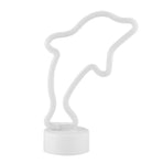 Dolphin Shaped LED Neon Light Waterproof Small Night Light Lamp for Room Decor