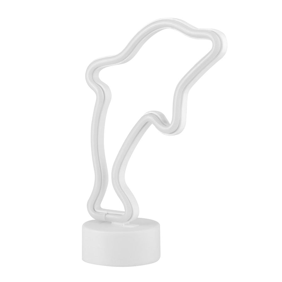 Dolphin Shaped LED Neon Light Waterproof Small Night Light Lamp for Room Decor