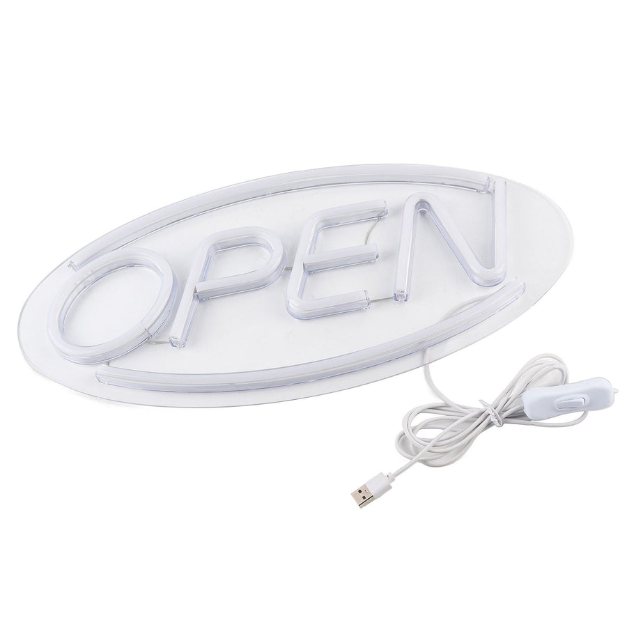 OPEN Letters Shaped Hanging LED Neon Light Shop Signs USB LED Light for Home Store