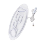 OPEN Letters Shaped Hanging LED Neon Light Shop Signs USB LED Light for Home Store