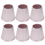 6pcs Lampshade Replacement for E14 Bulb Interface Wall Light Ceiling Light Cover Shade Pink Purple