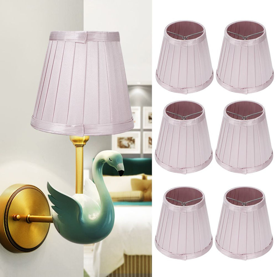6pcs Lampshade Replacement for E14 Bulb Interface Wall Light Ceiling Light Cover Shade Pink Purple