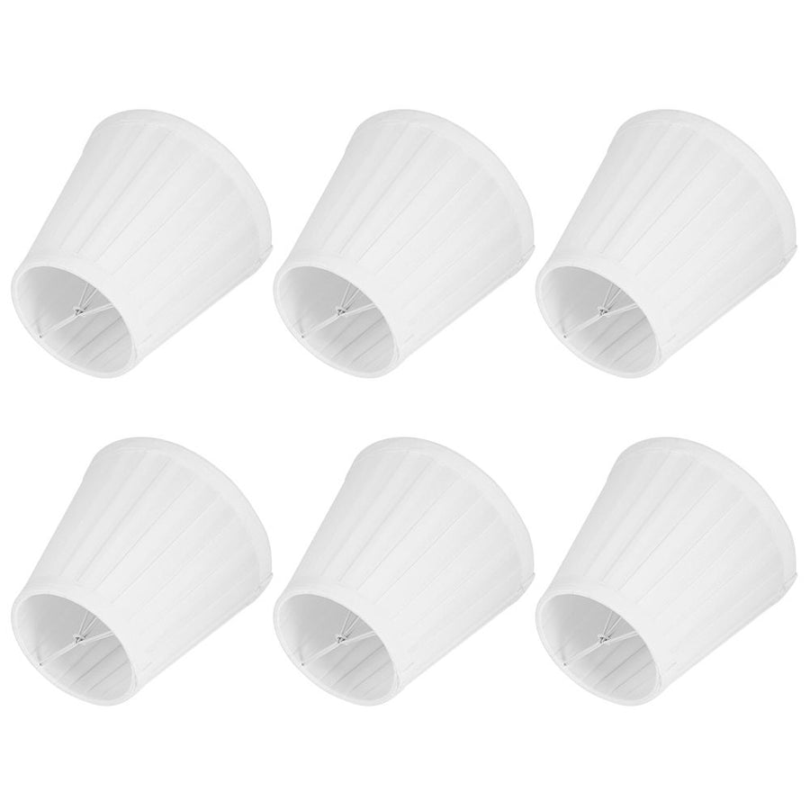 6pcs Lampshade Replacement for E14 Bulb Interface Wall Light Ceiling Light Cover Shade White