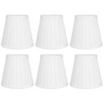 6pcs Lampshade Replacement for E14 Bulb Interface Wall Light Ceiling Light Cover Shade White