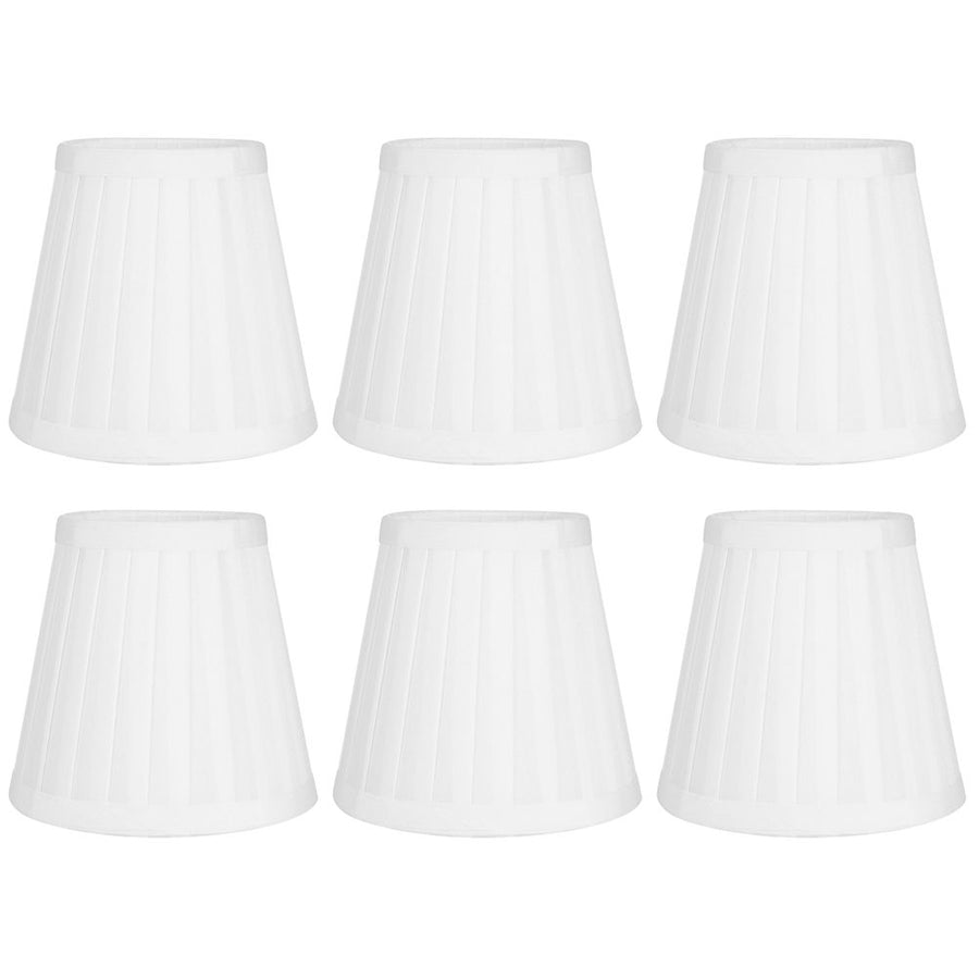6pcs Lampshade Replacement for E14 Bulb Interface Wall Light Ceiling Light Cover Shade White