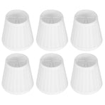 6pcs Lampshade Replacement for E14 Bulb Interface Wall Light Ceiling Light Cover Shade White