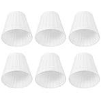 6pcs Lampshade Replacement for E14 Bulb Interface Wall Light Ceiling Light Cover Shade White