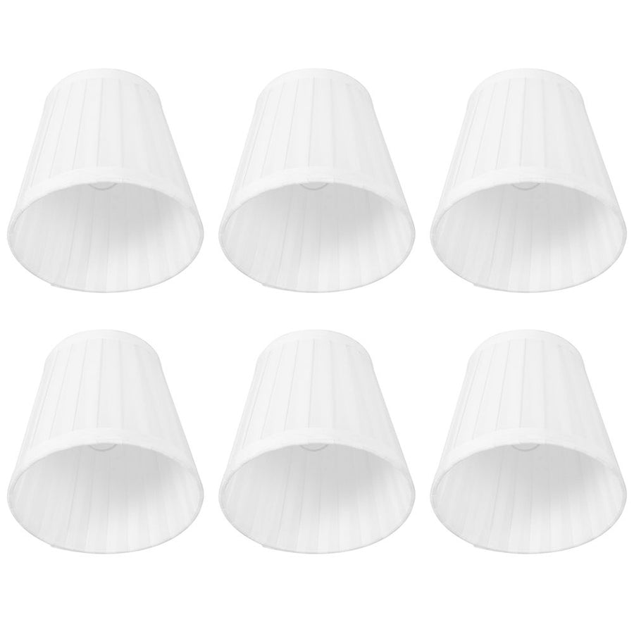 6pcs Lampshade Replacement for E14 Bulb Interface Wall Light Ceiling Light Cover Shade White