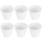 6pcs Lampshade Replacement for E14 Bulb Interface Wall Light Ceiling Light Cover Shade White