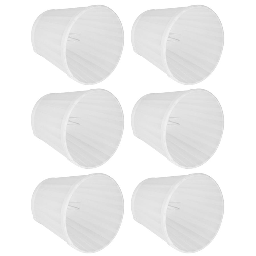 6pcs Lampshade Replacement for E14 Bulb Interface Wall Light Ceiling Light Cover Shade White