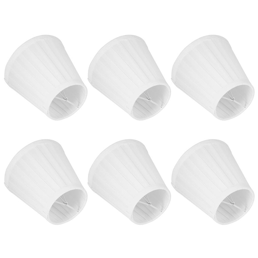 6pcs Lampshade Replacement for E14 Bulb Interface Wall Light Ceiling Light Cover Shade White
