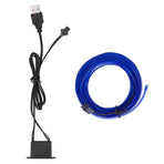 3 Meters / 9.8ft USB Car Ambient Light Flexible LED Light Strip Car Interior Decorative Lamp