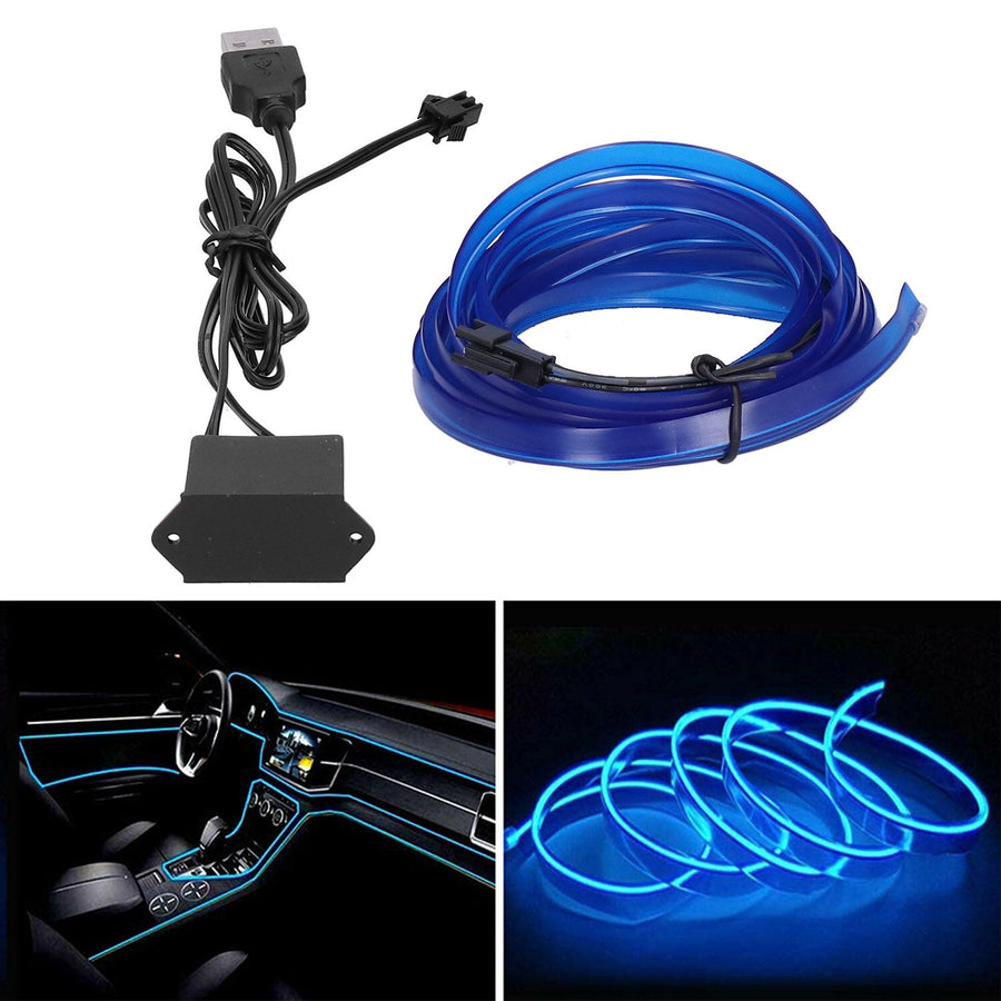 3 Meters / 9.8ft USB Car Ambient Light Flexible LED Light Strip Car Interior Decorative Lamp