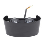 4W LED Outdoor Wall Sconce Double Headed Outside Up Down LED Wall Lamp 3 Color Dimming Waterproof 85‑265V
