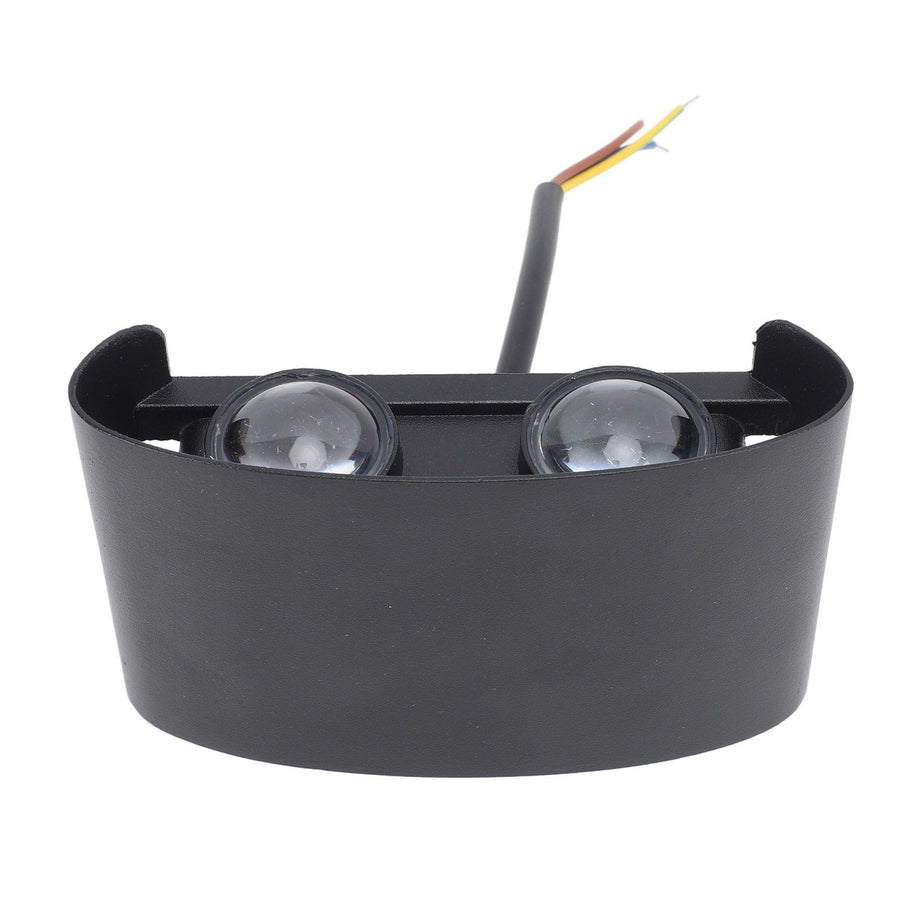 4W LED Outdoor Wall Sconce Double Headed Outside Up Down LED Wall Lamp 3 Color Dimming Waterproof 85‑265V