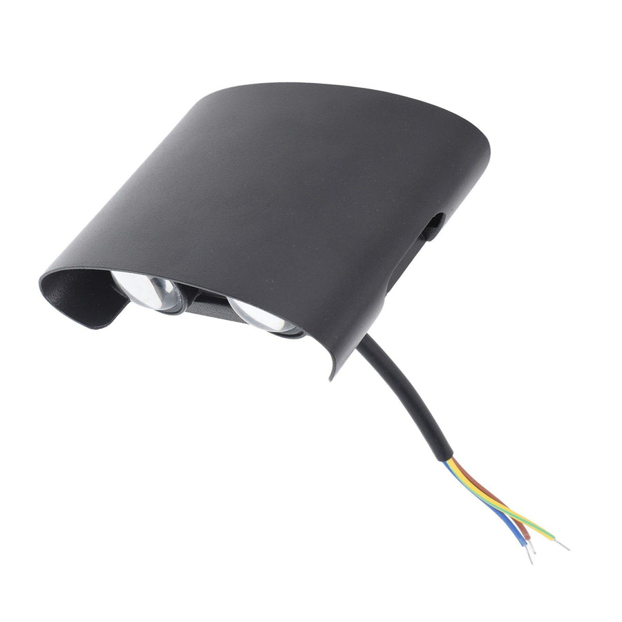 4W LED Outdoor Wall Sconce Double Headed Outside Up Down LED Wall Lamp 3 Color Dimming Waterproof 85‑265V