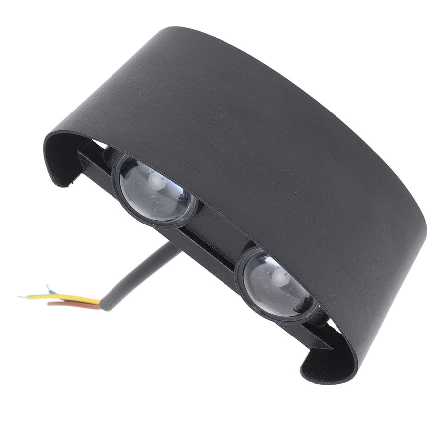 4W LED Outdoor Wall Sconce Double Headed Outside Up Down LED Wall Lamp 3 Color Dimming Waterproof 85‑265V