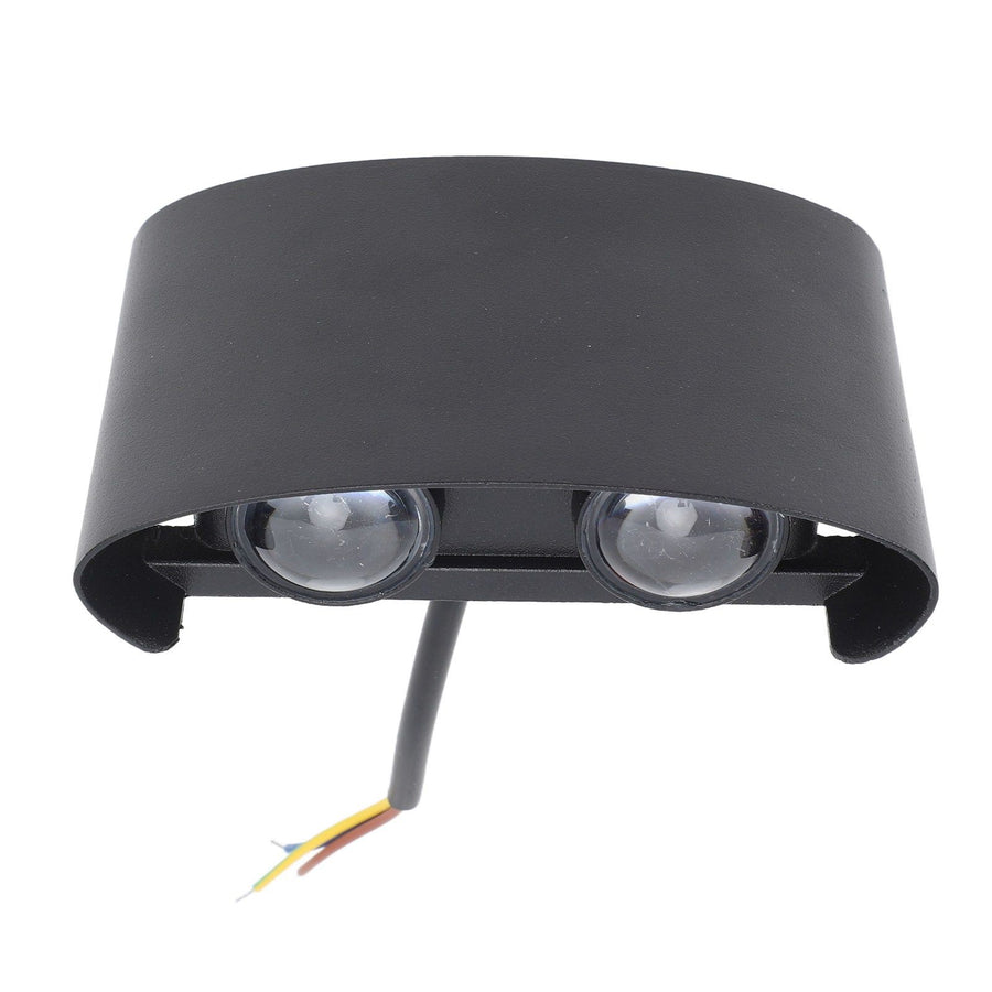 4W LED Outdoor Wall Sconce Double Headed Outside Up Down LED Wall Lamp 3 Color Dimming Waterproof 85‑265V