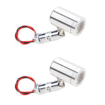 2 Pcs Mini LED Spotlight DC12V 1W 30° Angle Indoor Accent Up Lights Jewellery Showcase Spot Light for KTV Cabinet Bookshelf Hallway Natural Light