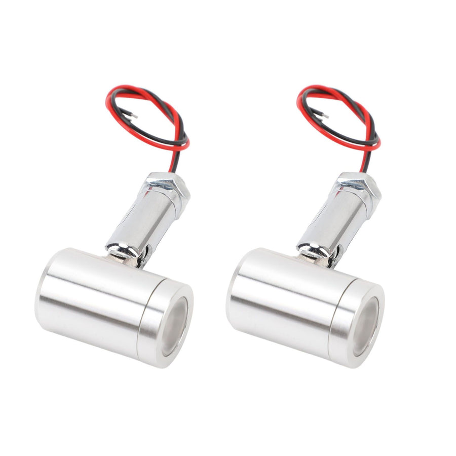 2 Pcs Mini LED Spotlight DC12V 1W 30° Angle Indoor Accent Up Lights Jewellery Showcase Spot Light for KTV Cabinet Bookshelf Hallway Natural Light
