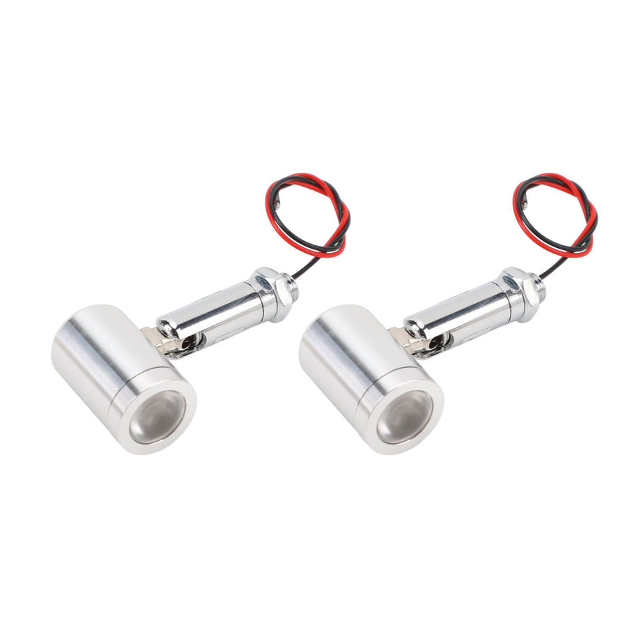 2 Pcs Mini LED Spotlight DC12V 1W 30° Angle Indoor Accent Up Lights Jewellery Showcase Spot Light for KTV Cabinet Bookshelf Hallway Natural Light