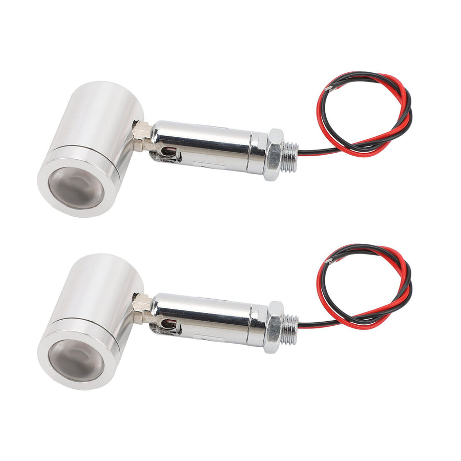 2 Pcs Mini LED Spotlight DC12V 1W 30° Angle Indoor Accent Up Lights Jewellery Showcase Spot Light for KTV Cabinet Bookshelf Hallway Natural Light