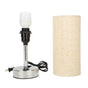 Bedside Touch Lamp Modern Stylish Linen Fabric Shade 3 Speeds Touch Dimming Nightstand Lamp
