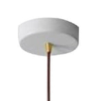 Modern Pendant Light Fixture Iron Japanese Style Hanging Ceiling Lamp for Kitchen Island Dining Room Bar Office White 35x19cm/13.8x7.5in