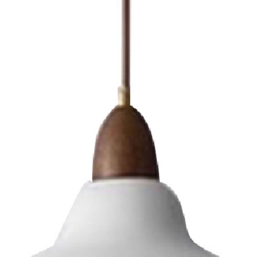 Modern Pendant Light Fixture Iron Japanese Style Hanging Ceiling Lamp for Kitchen Island Dining Room Bar Office White 24x20cm/9.4x7.9in