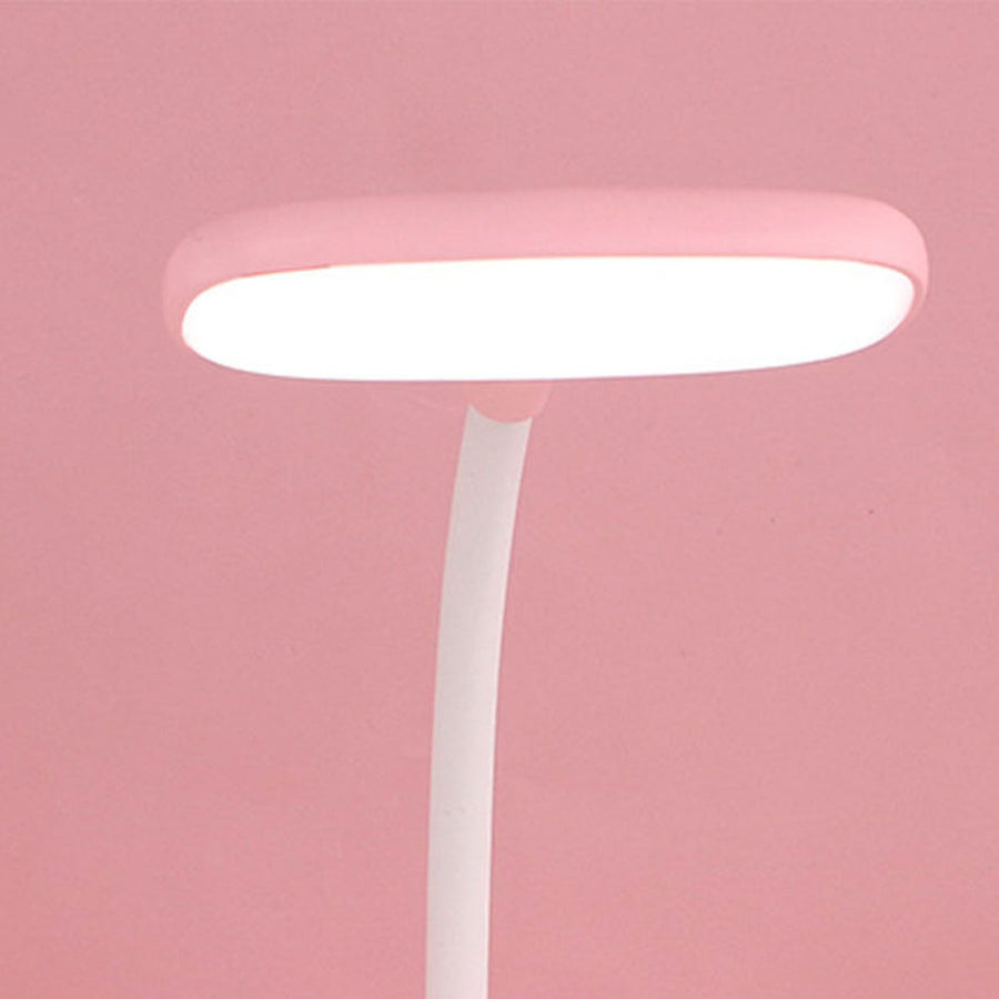 LED Desk Lamp High Brightness Adjustable Rechargeable Bedside Table Night Light for Bedroom Pink Rabbit