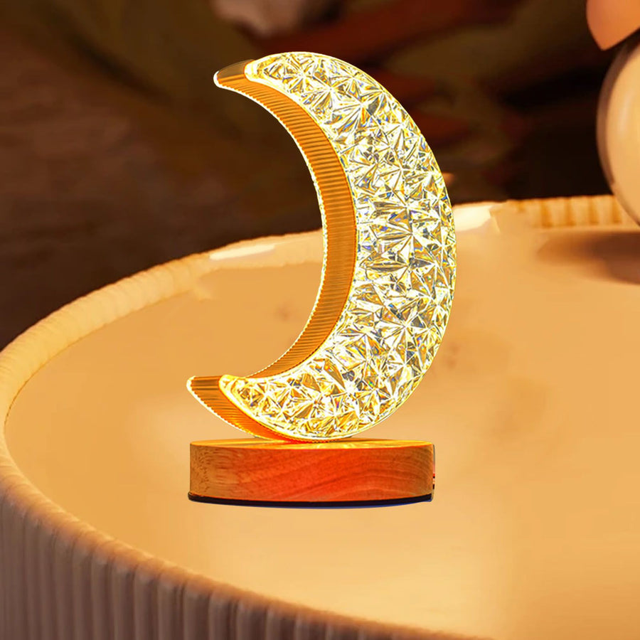Decorative Table Lamp Bedside Night Light Romantic Table Lamps Innovative Ornaments for Bedroom Moon Style