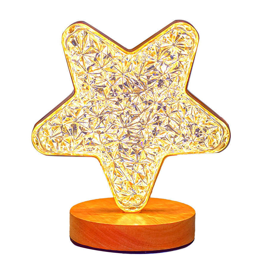 Decorative Table Lamp Bedside Night Light Romantic Table Lamps Innovative Ornaments for Bedroom Star Style