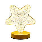 Decorative Table Lamp Bedside Night Light Romantic Table Lamps Innovative Ornaments for Bedroom Star Style