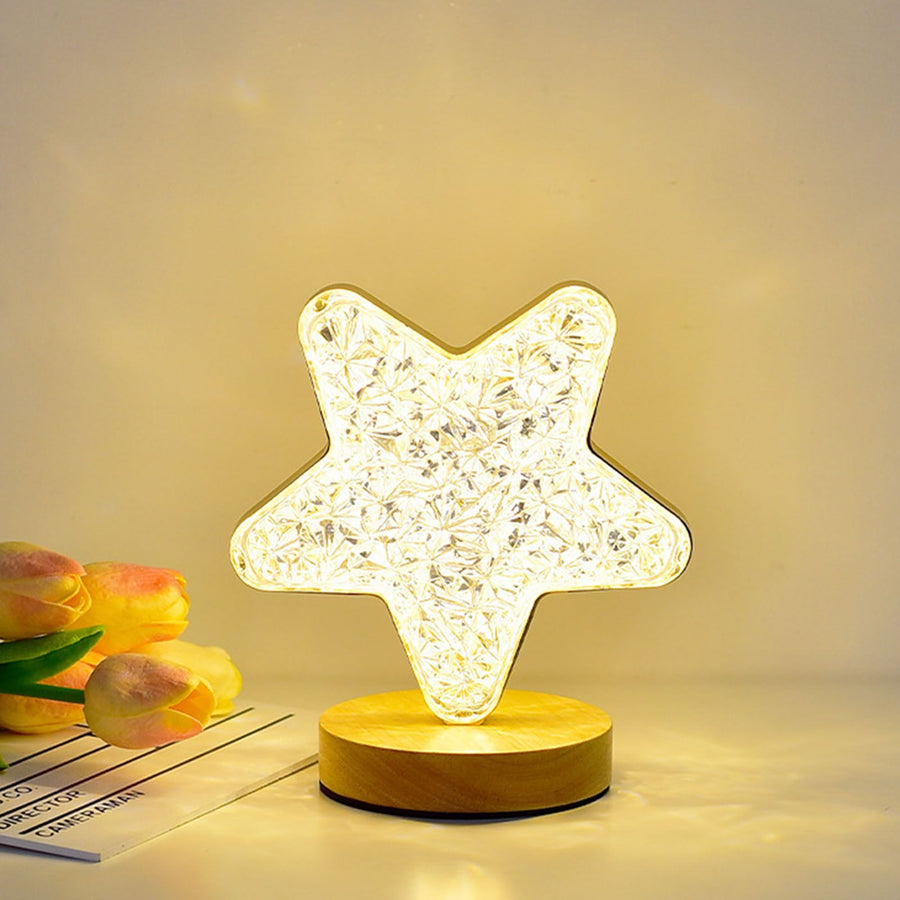 Decorative Table Lamp Bedside Night Light Romantic Table Lamps Innovative Ornaments for Bedroom Star Style