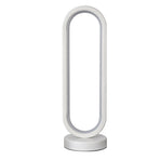 Modern Desk Lamp 3W USB Oval Dimmable Eye Care LED Bedside Night Light Table Lamp for Bedroom Office White White Light Dimmable