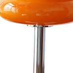Glass Macaron Table Lamp Kids Bedside Lamp USB Three Color Dimmable Table Lamps for Bedroom Orange