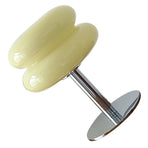 Glass Macaron Table Lamp Kids Bedside Lamp USB Three Color Dimmable Table Lamps for Bedroom Beige
