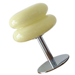 Glass Macaron Table Lamp Kids Bedside Lamp USB Three Color Dimmable Table Lamps for Bedroom Beige