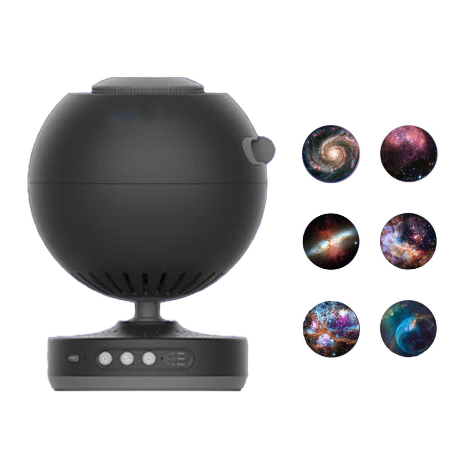 Star Projector Light Rotating 3 Modes Timing Star Projector for Ceiling Bedroom Decoration Black with 6pcs Film Disc