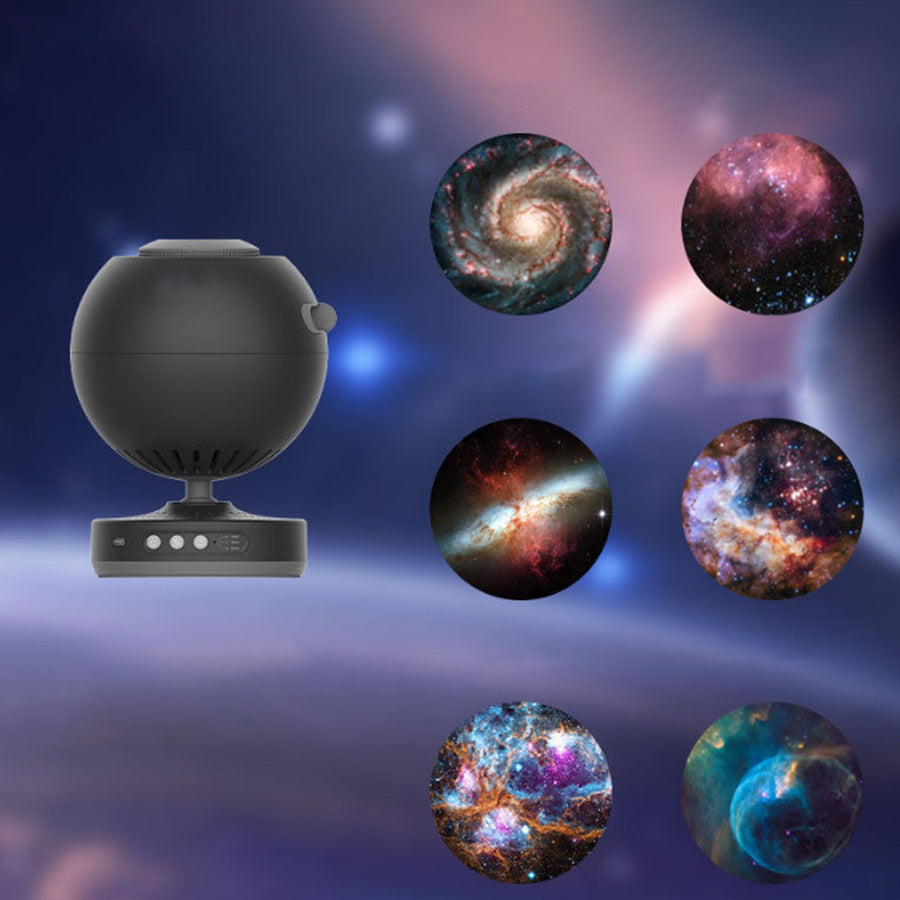 Star Projector Light Rotating 3 Modes Timing Star Projector for Ceiling Bedroom Decoration Black with 6pcs Film Disc