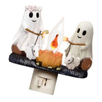 Ghost Campfire Night Light LED Small Cute 3D Spooky Flickering Fire Nightlight for Indoor Nightstand Decor